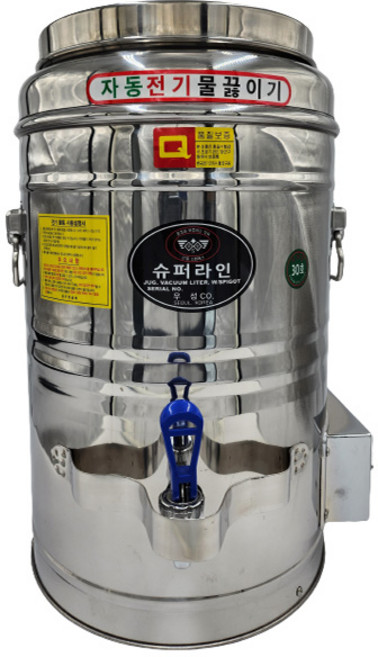 우성금속 슈퍼라인 스텐 자동 전기 물끓이기 물통 라면 육수 온수통, 전기물끓이기 40호