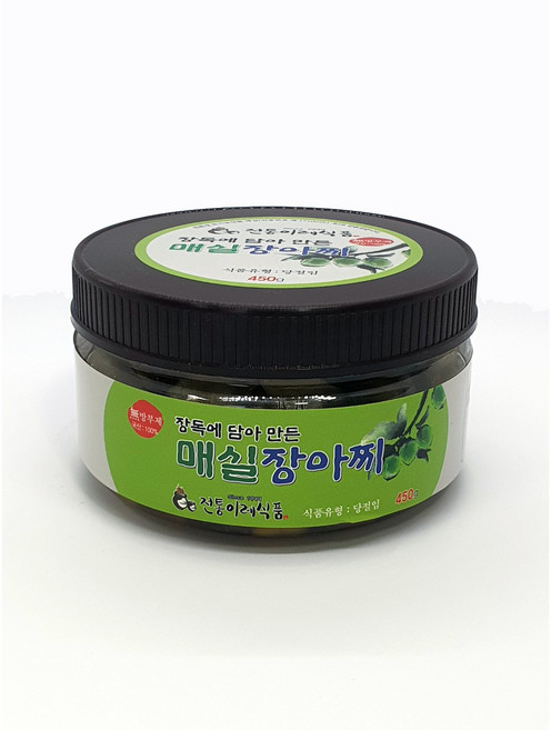 [전통이레식품] 하동 100% 국내산 매실 장아찌450g, 1개, 매실짱아찌