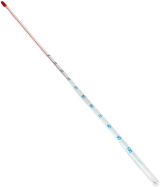 케이스포함 막대 유리 아날로그 온도계 100도 10개입, 10개