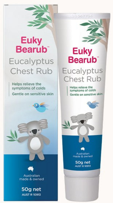 호주 유키베어럽 바르는 감기크림 유칼립투스 체스트러브 50g Euky Bearub Eucalyptus Chest Rub 50g, 1개