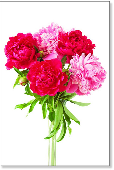 한국화 집들이 선물 목단 모란 재복 그림 캔버스 액자, 06 금전 모란 다발