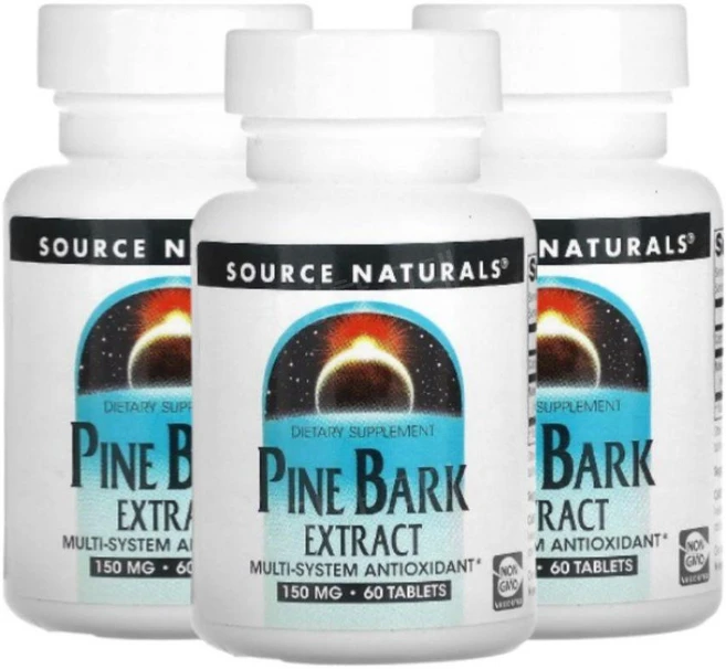 2+1 소스내츄럴스 소나무껍질 추출물 150mg 프로안토시아니딘 60정, 3개 - 쿠팡