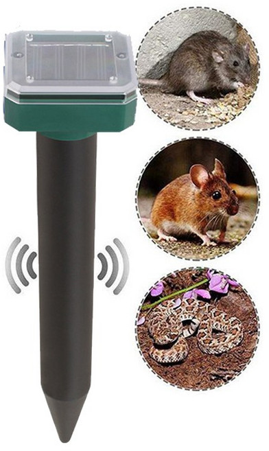 [녹색생활관]1/4+4태양광 충전 두더지퇴치기 초음파 해충퇴치기태양광 조류퇴치기10개 유해동물 뱀 쥐 고라니 강력 초음파, 1개