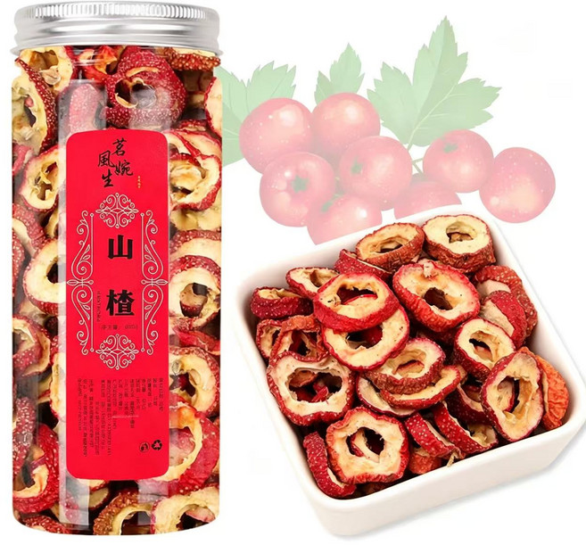 씨 제거 건조 산사 슬라이스 80g 벌크형 차 우려 마시기 좋은 생과 건조 간식, 1개