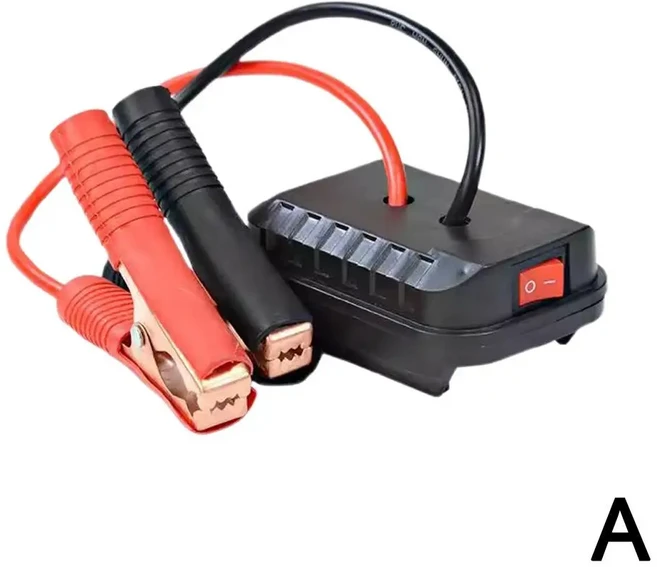 쿠쿠스토어 Makita Daiyi 리튬 배터리 비상 전원 키트 자동차 점프 스타터 클립이있는 DIY 변환기