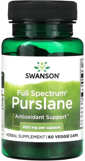 Swanson Full Spectrum 쇠비름 400mg 베지 캡슐 60정, SwansonFullSpectrum쇠비름400mg베지캡, 1개 - 쿠팡