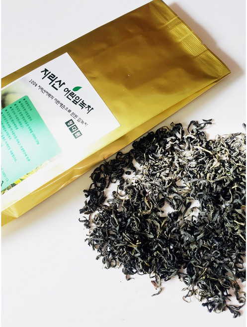 정다원 지리산잎녹차 유기농산물 어린잎녹차 5+1 햇차 하동 엽차 차 중작 작설차 가루, 50g, 1개입, 1개