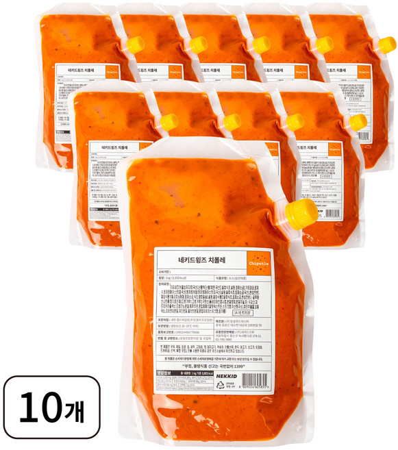 [업소용] 치폴레 소스 (네키드윙즈 치폴레), 10개, 1kg