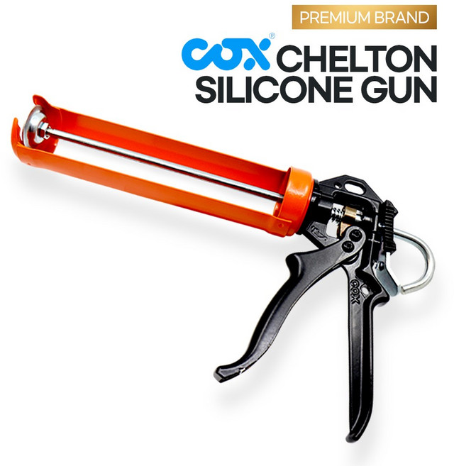 COX 콕스 영국제 고성능 파워 실리콘건 수동형 첼톤건 카트리지 전용 균일한 작업성능, 1개
