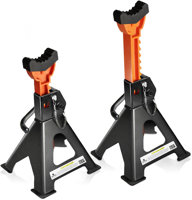 블랙 작키 3톤 받침대 말목 작기 자동차 자키 안전 받침 발목 한셋트 개당 적재 하중이 3톤이고 두 개 합쳐서 6톤, 2개