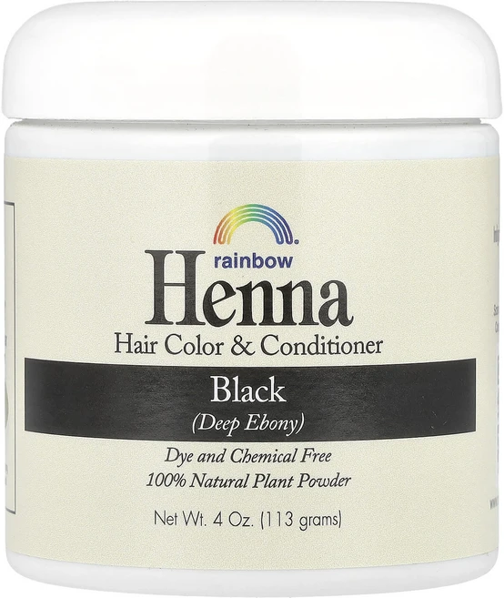 몸관리하세요 겨울입니다 Rainbow Research 헤나 헤어 컬러 & 컨디셔너 블랙 113g(4oz) 특별관리진행, RainbowResearch헤나헤어컬러컨디셔너블랙113 - 쿠팡