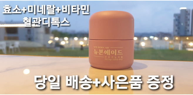 (당일출고)뉴본에이드 천연발효 생효소 참숯 저온숙성원적외선 발효 건강기능식품(무료배송)(사은품증정), 300개, 60g