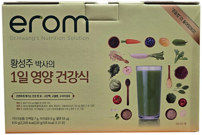 이롬 황성주 1일 영양건강식 30g x 21포, 630g, 1개 - 쿠팡