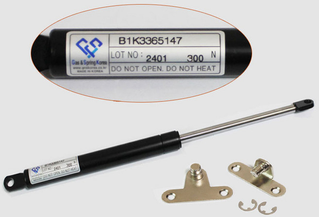 공업용 쇼바 국산 지 앤 에스 산업용 쇼바 자동차용 가스스프링 싱크대쇼바 G 앤 S 캠핑카 푸드트럭 본넷 적재함 브라켓 포함, 365 mm 링크형 30 kg 브라켓포함, 1개