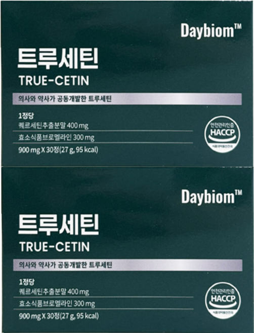 자연새긴 트루세틴 브로멜라인 퀘르세틴, 2개, 30정