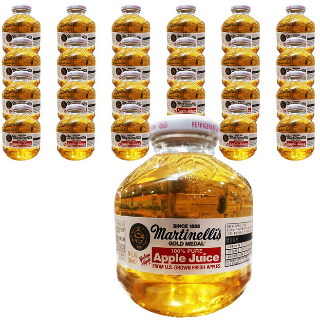 골드메달 애플주스 296ml 100%천연 카페용 홈카페 애플둥근주스 여름 코스트코, 1박스, 7.104L