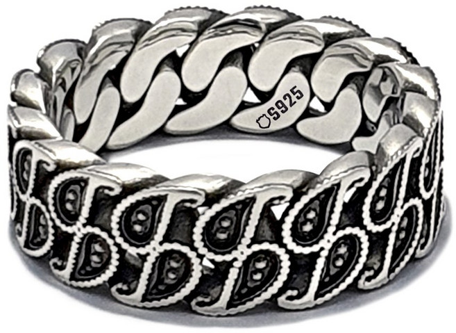 주얼리랩 99.9 남자체인은반지 순은반지 힙합