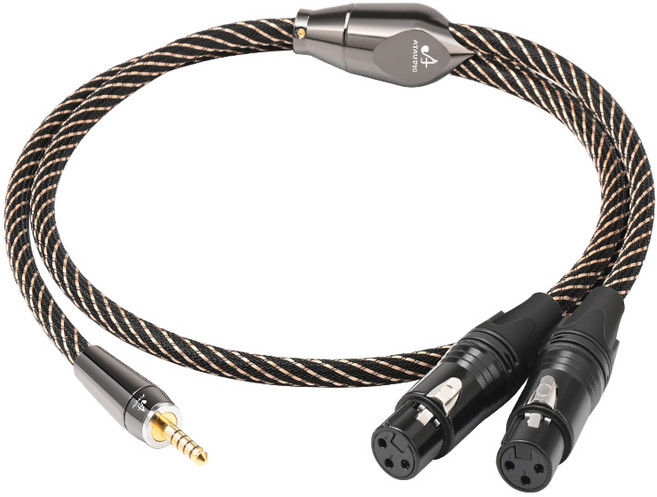 하이엔드 하이파이 오디오 4.4mm XLR 케이블 전화 믹서 6N OFC 균형 4.4mm 잭 2XLR 수 또는 암 어댑터 Y 스, 4.4mm to 2xlr female_0.75m