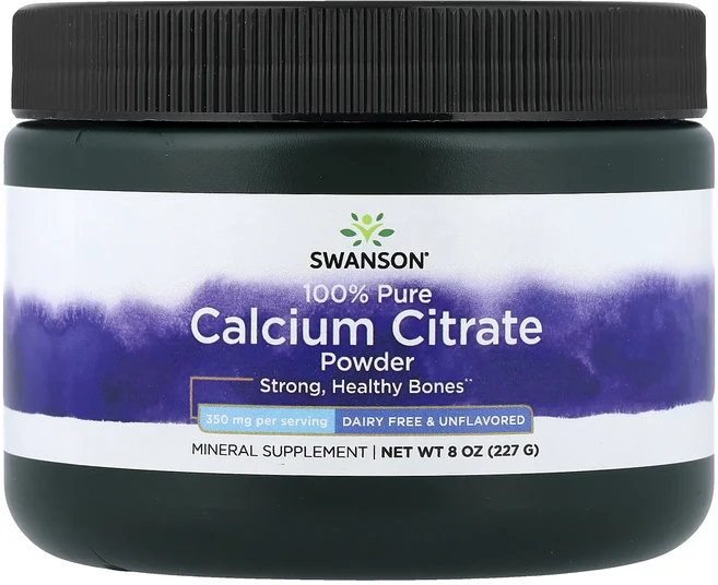 Swanson 100% 순수 구연산 칼슘 분말 무맛 227g(8oz), Swanson100순수구연산칼슘분말무맛227g8oz, 227g, 1개 - 쿠팡