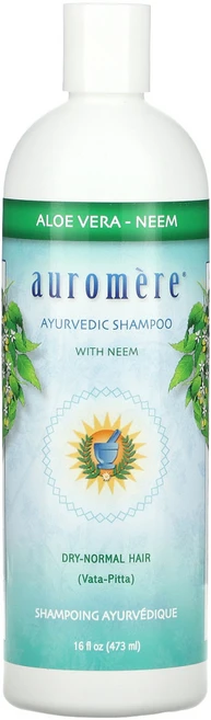 Auromere 모발 관리 인도 멀구슬나무가 함유된 아유베딕 샴푸 알로에베라 473ml, 1개 - 쿠팡