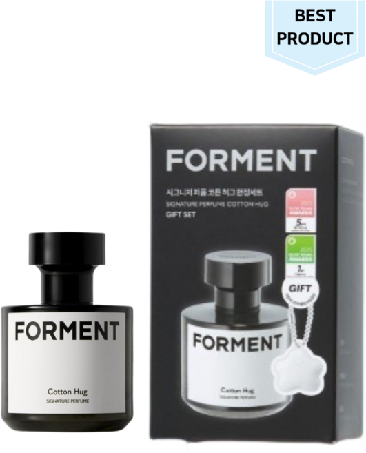 포맨트 시그니처 퍼퓸 코튼허그 50ml + 코튼허그몬 퍼퓸밤 키링, 1개