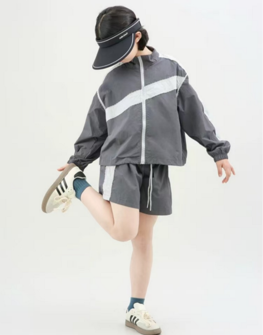 와이엑스 투인원 바람막이 반바지세트 남여공용 봄자켓