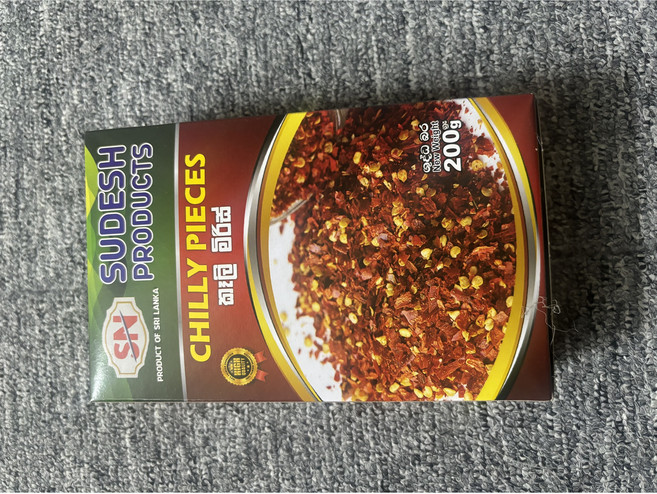 수데쉬 프로덕츠 스리랑카 고춧가루 칠리 플레이크, 1개, 200g