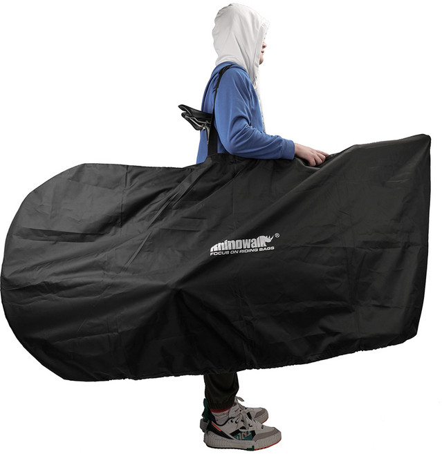 라이노워크 접이식 자전거 캐링백 27.5인치 운반 보관 가방 RM262, 블랙, 1개