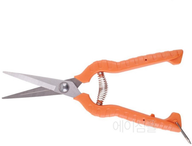 과수 수확용 가지치기 스프링 전지 가위 분재가위 사과 배 과수원 열매수확 전정가위 열매솎기 저가 원예, 1개