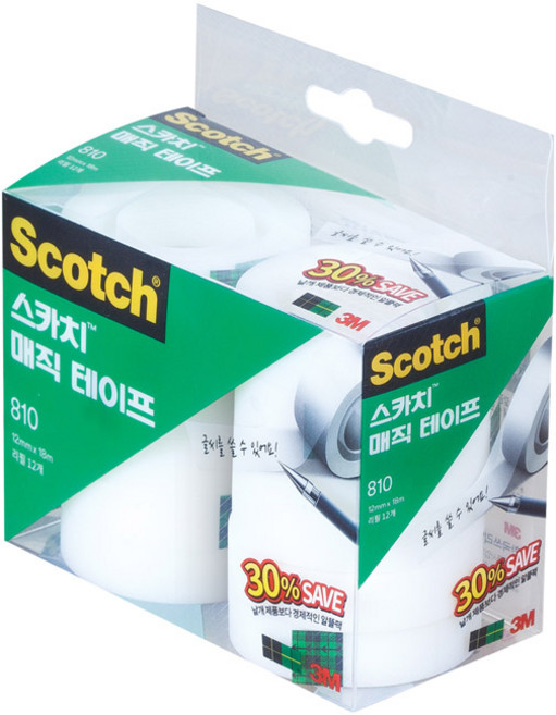 3M 스카치 매직테이프리필 세이빙팩 810R-12 12mm/18m