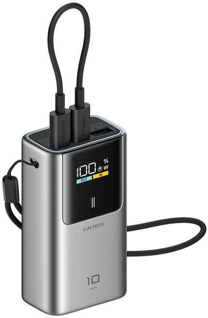 CUKTECH 酷態科 PB1055 10號MINI 行動電源 10000mAh, 灰色-7天保固, 灰色