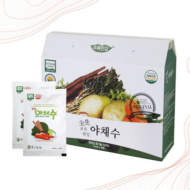 굿소일즈 유기농 당근 우엉 무청 표고버섯 야채수 30포, 3.3L, 1개