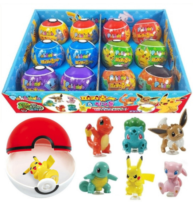 포켓몬스터 [피카츄&친구들] 피규어 낱개 (랜덤), 1개