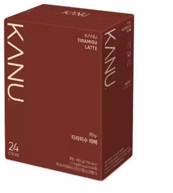 NEW 카누 티라미수 라떼 17.3gx24T, 17.3g, 24개입, 1개