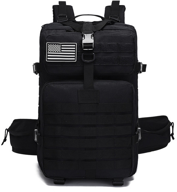 대용량 택티멀 밀리터리백팩 군인 군용 캠핑 등산 헬스 운동 출타용 여행용 45L배낭 허리벨트포켓 출타백팩
