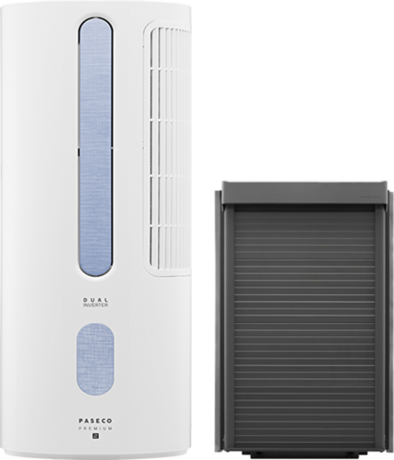 파세코 25년 제조 프리미엄2 창문형에어컨 PWA-3500, 블루(PWA-3500PB), +56cm, 자가설치