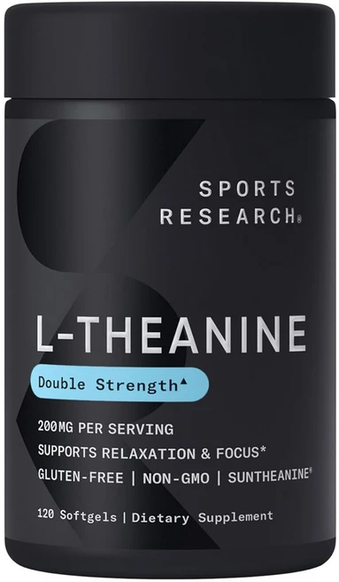 스포츠리서치 L-테아닌 200mg 소프트젤, 120정, 1개 - 쿠팡
