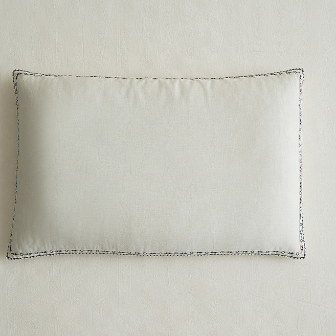 蕎麥枕 苦蕎枕 亞麻棉質 護頸枕, 等風來A款（平行）,32*64cm, 1個