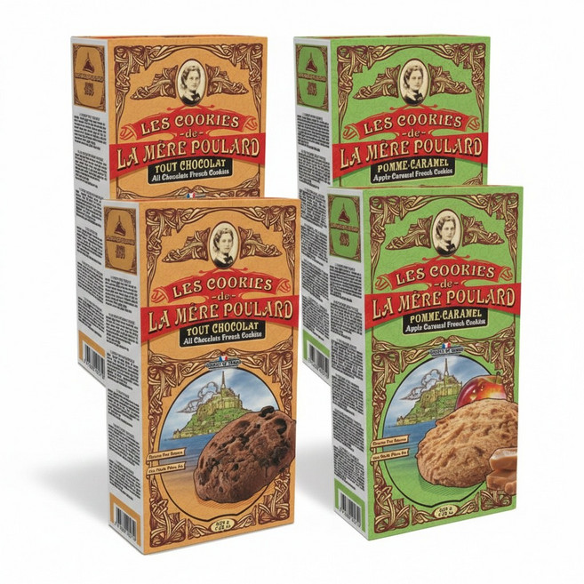 (2+2) 라메르풀라르 쿠키200g (애플카라멜2개+올초콜릿2개), 200g, 1개