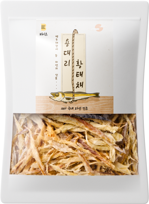 [국내가공 자연건조] 비이츠 용대리 황태채 250g 고소하고 부드러운, 1개