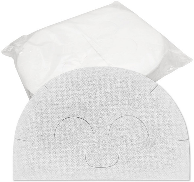 뷰티 샴푸 마스크 페이퍼 (반원형) 샴푸마스크페이퍼 반원형마스크 미용실샴푸마스크, 일반(1팩500장), 1개