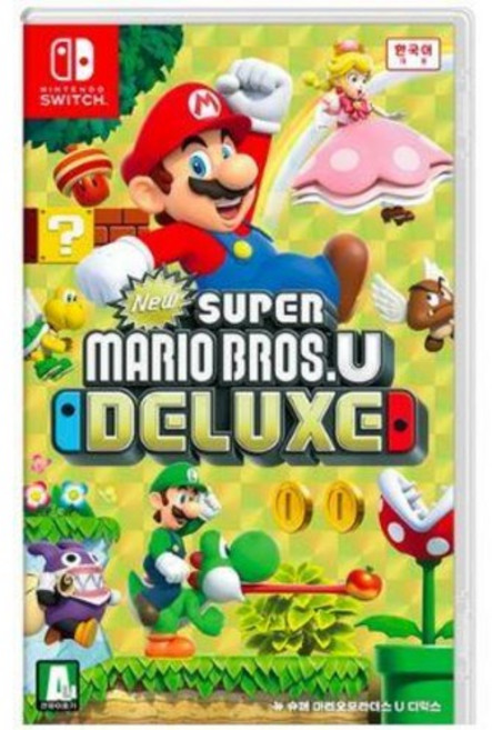 뉴 슈퍼마리오 브라더스 U 디럭스 닌텐도 스위치 정품 게임 타이틀 팩 한글판