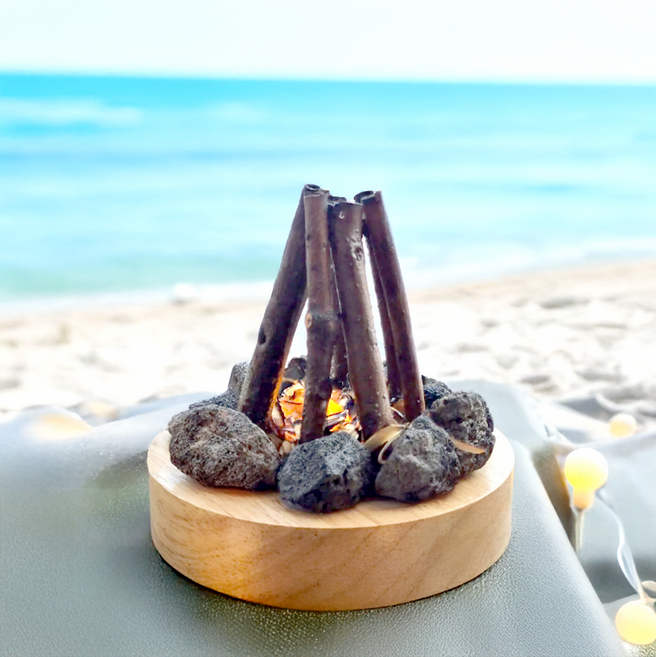 쁘띠끄 불멍감성 타닥타닥 모닥불 불타는 장작 불멍무드등