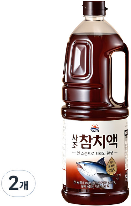 사조 참치액, 2.1kg, 2개