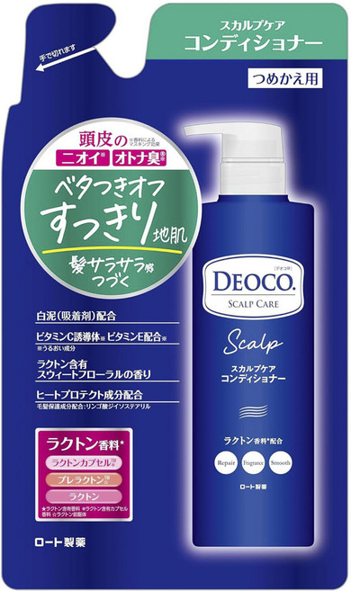 ROHTO 樂敦 Deoco頭皮護理護髮素補充包 甜美花香 370g, 1個