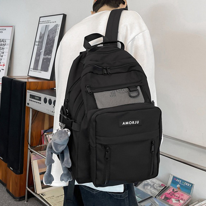 아모르주 캐주얼 백팩 여행용 노트북 학생 대용량 가방