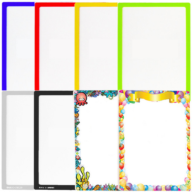 포켓패드 A4 메모판 탈부착 안내판 노랑, 1개