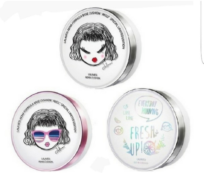 라라베시 정품 악마쿠션 케이스 악쿠, FRESH UP(영문), 1개