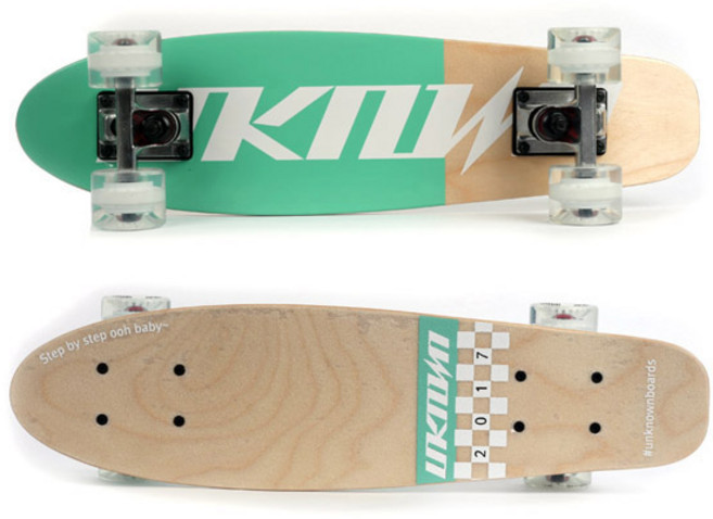 언노운 우드 크루져보드 + 스케이트보드 정비툴 세트, 보드(민트투톤), 정비툴(랜덤발송), 1개