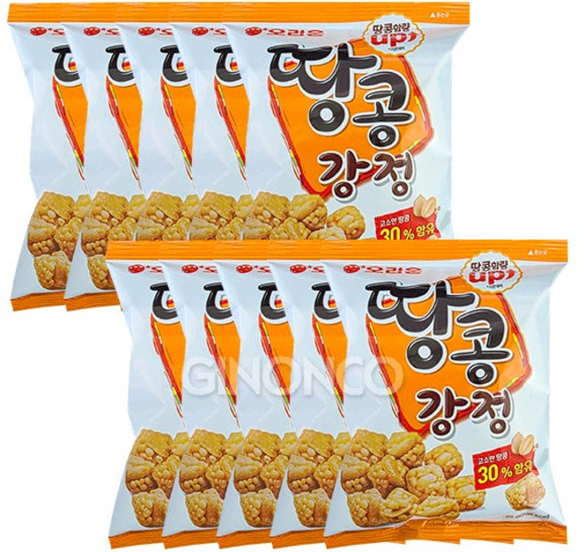 오리온 땅콩강정 65g 10개